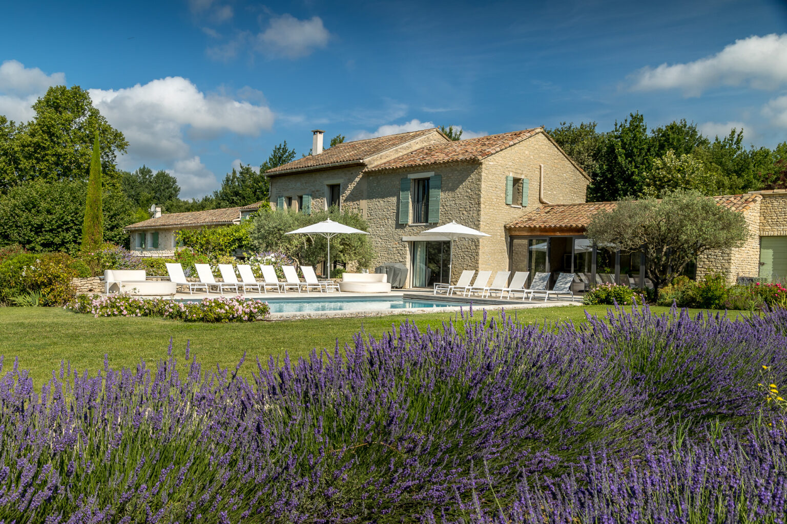 L'effet Maria, été en Provence avec piscine, lavande et mas en pierre.